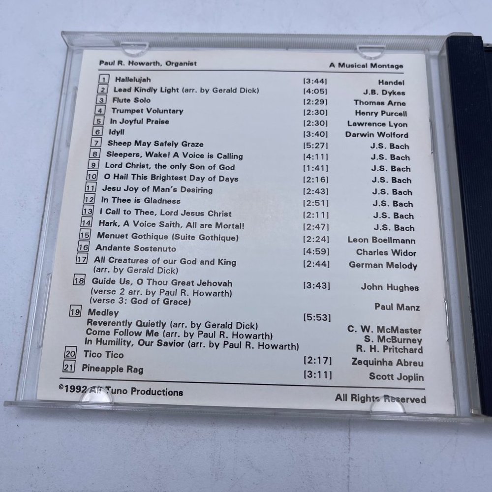 Paul R Howarth Organist, A Music Montage, 1992, Rare CD - Picture 4 of 7